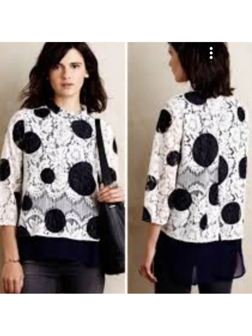 Anthropologie HD in Paris Rochelle Lace Blouse